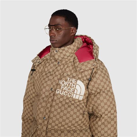 north face hoodie gucci|the north face x Gucci gg jacquard padded jacket.